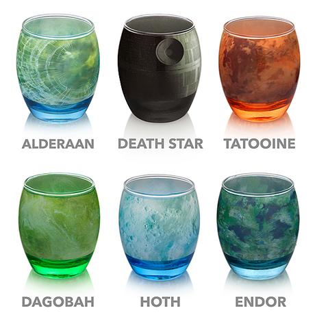 Sélection Star Wars Star Wars Planetary Glassware Set1 Sélection Star Wars star wars geek