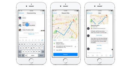 Facebook intègre Uber à Messenger