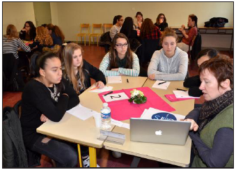 L’association Elles Bougent intervient au Collège Jean Moulin de Tomblaine