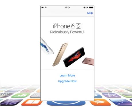 Apple affiche un Pop Up pour l'iPhone 6S quand il détecte un vieil iPhone