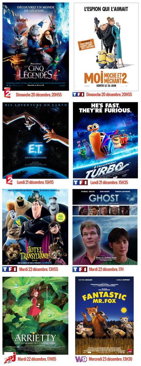 Les films de Noël diffusés à la TV pendant les fêtes noel20153