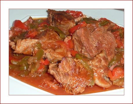 Sauté de veau aux poivrons Sauté de veau aux poivrons