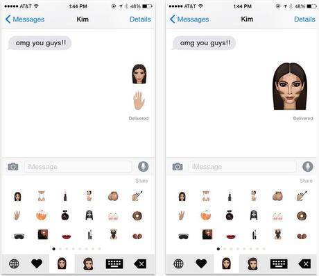 KIMOJI : l’application pour envoyer des emoji de Kim Kardashian KIMOJI-IPHONE