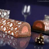 Bûche à la mousse au chocolat et son insère framboise au Kitchenaid Bûche au chocolat et son insert framboise
