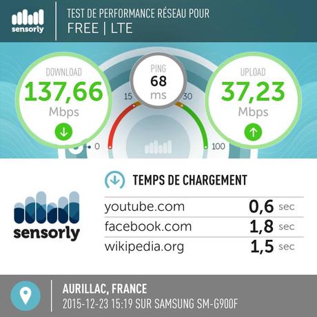La 4G à Aurillac. Et de trois… Sensorly 4G Aurillac