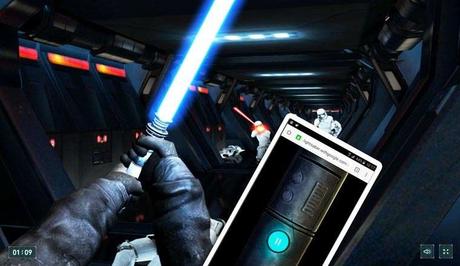 Jeu-vidéo star wars : transforme ton smartphone en sabre laser