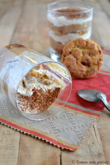 Compote de coings et sablés caramel façon tiramisu {sans œufs} Tiramisu à la compote de coings et sablés caramel