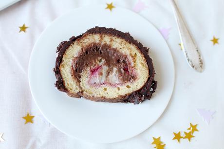 Recettes de fêtes {Best of} ! buche noel coco fruits rouges