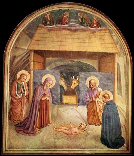 La douce nuit de Noël fra-angelico-fresques-de-san-marco-la-nativite-1440-41