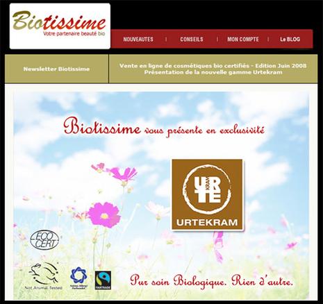 Promotions cosmétiques bio Urtekram chez Biotissime.fr !
