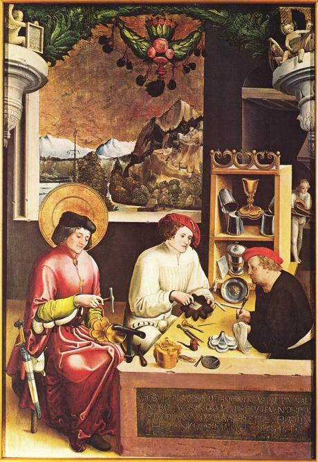 Niklaus Manuel Deutsch- Saint Eloi dans son atelier_1515