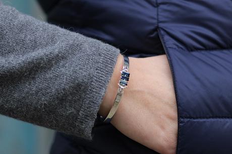 Just Over The Top bracelet manchette argent Luma Jewels