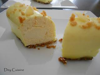 Bûche mangue, vanille & amande Bûche mangue, vanille & amande