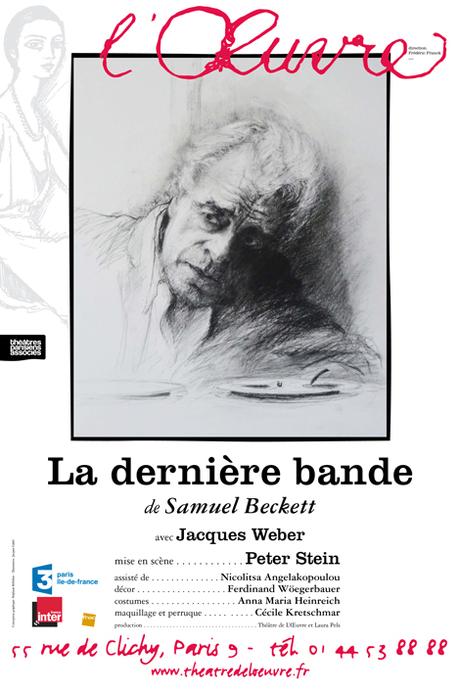 Théâtre - La Dernière Bande au Théâtre de l'Oeuvre avec Jacques Weber à partir du 16 Avril 2016