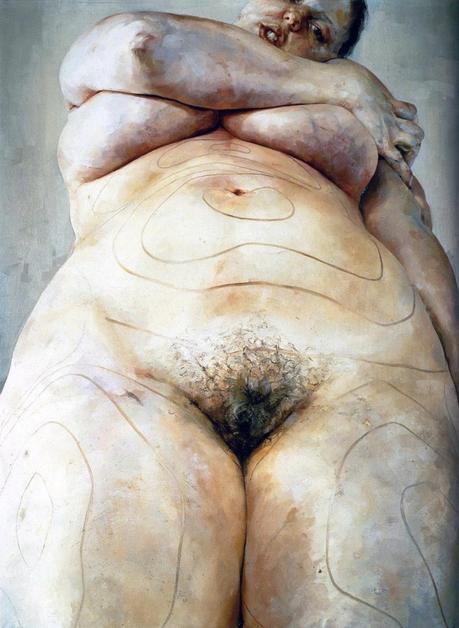 Les corps de l’artiste Jenny Saville Jenny Saville - Plan, 1993, Oil on canvas, 274.3 x 213.4 cm