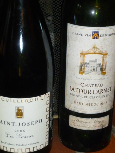 Quelques accords mets/vins intéressants : Cuilleron, Les Serines 2006 et La Tour Carnet 2005 P1030605