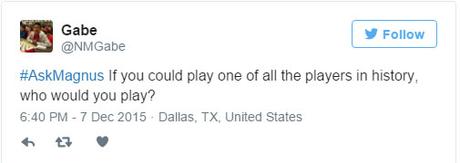 Magnus Carlsen interviewé par ses fans Magnus Carlsen interviewé par ses fans