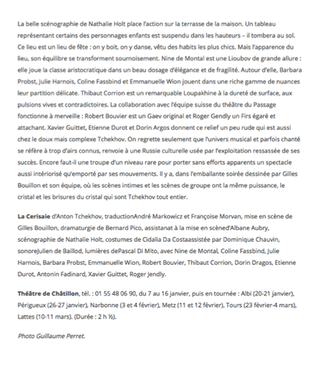 La Cerisaie par Gilles de Bouillon au Théâtre de Chatillon du 7 au 16 janvier 2016 ! Capture d’écran 2016-01-05 à 09.29.09