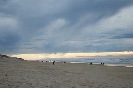 Le premier jours de l'année à la plage biscarosse,plage,bordeaux