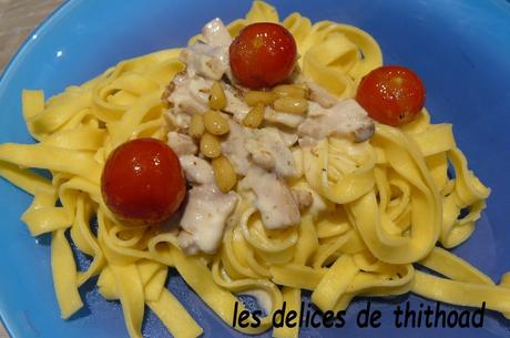Tagliatelles poulet et gorgonzola Tagliatelles poulet et gorgonzola