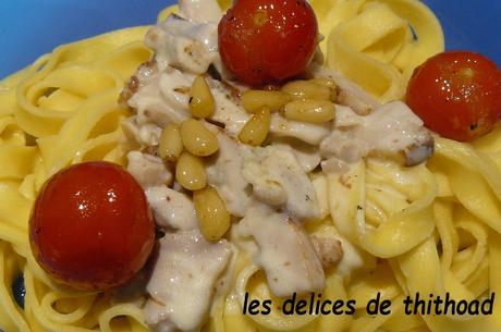 Tagliatelles poulet et gorgonzola Tagliatelles poulet et gorgonzola