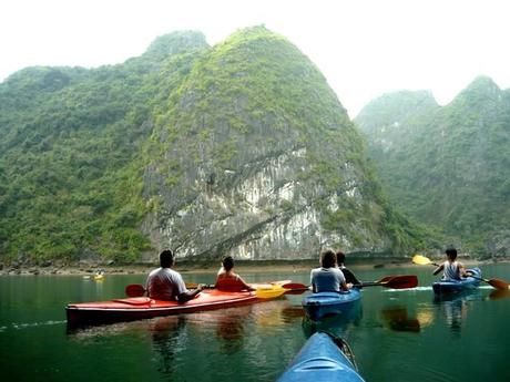 kayak en baie Lan Ha Cat Ba