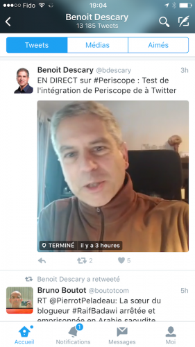 Twitter intègre les diffusions Periscope sur le fil d’actualité Twitter intègre les diffusions Periscope sur le fil d’actualité