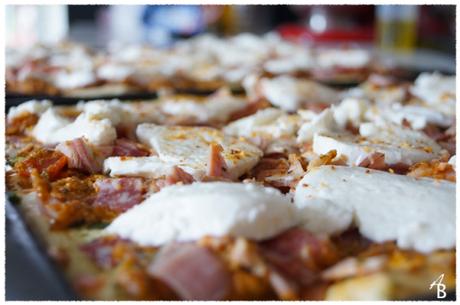 Pizza aux poivrons confits et mozzarella Pizza aux poivrons confits et mozarella 4