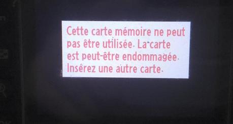 La carte mémoire La carte mémoire