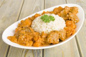 Poulet au curry et oignons facile Lamb & sweet potato peanut stew & rice. Caribbean & African food