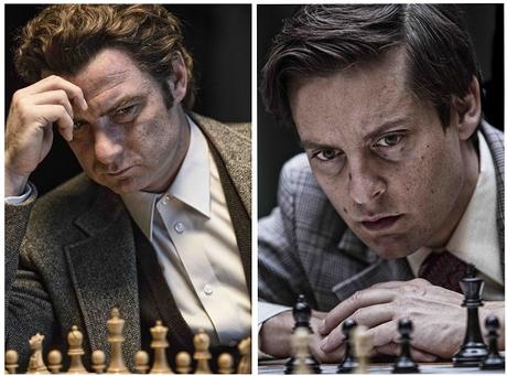 L’histoire de Bobby Fischer (Tobey Maguire), le prodige américain des échecs, contre Boris Spassky (Liev Schreiber) © 2015 Metropolitan Films L’histoire de Bobby Fischer (Tobey Maguire), le prodige américain des échecs, contre Boris Spassky (Liev Schreiber) © 2015 Metropolitan Films