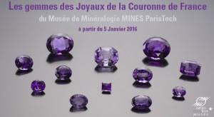 Des” joyaux de la Couronne” exposés au musée de minéralogie 387-amethystes-MinesParisTech_Couronne-544px