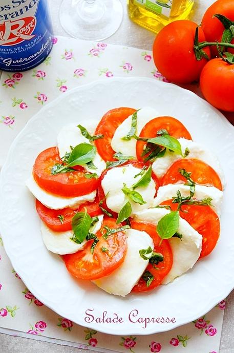 Salade tomate mozzarella basilic facile Salade tomate mozzarella basilic facile