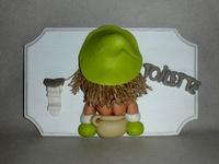 Plaques de portes avec figurines en porcelaine froide Plaques de portes avec figurines en porcelaine froide