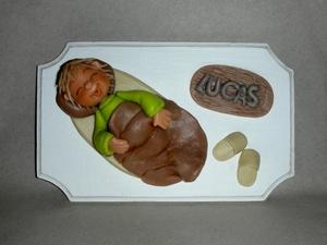 Plaques de portes avec figurines en porcelaine froide Plaques de portes avec figurines en porcelaine froide