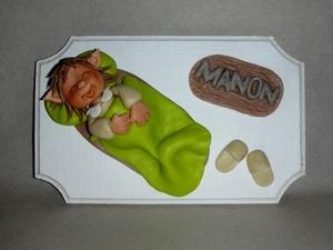 Plaques de portes avec figurines en porcelaine froide Plaques de portes avec figurines en porcelaine froide