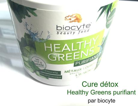 La cure détox Healthy Greens Purifiant de chez Biocyte La cure détox Healthy Greens Purifiant de chez Biocyte