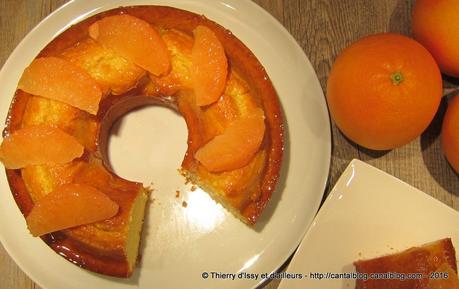 C'est l'hiver, la belle saison des Pamplemousses de Floride est là !!! Gâteau acidulé au pamplemousse