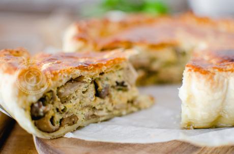 Tourte forestière aux champignons et Abondance Tourte champignons-abondance