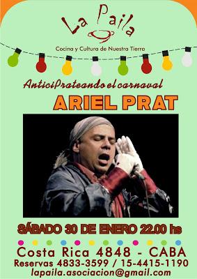 Samedi, Ariel Prat ouvre le carnaval à La Paila [à l'affiche]