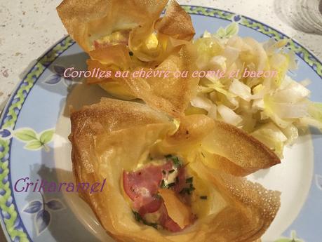 Corolles au chèvre ou comté et bacon IMG_7514