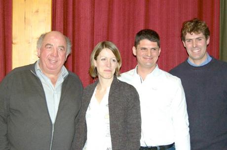Mauzé-sur-le-Mignon : bientôt une unité de méthanisation De gauche à droite : les porteurs du projet de la société Demeter Energies : Bernard Biraud, Vanessa, David et Vincent Paillat.