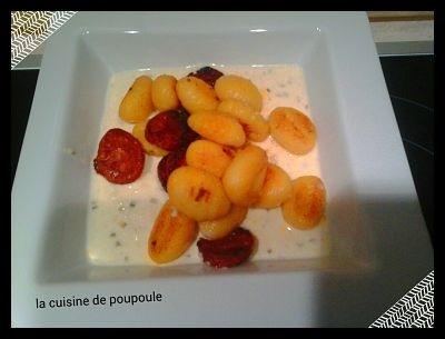 Gnocchis au chorizo et parmesan Gnocchis au chorizo et parmesan