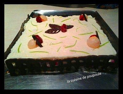 Bavarois litchi framboise au thermomix ou sans Bavarois litchi framboise au thermomix ou sans