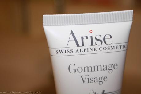 Arise via Snow Flower Lux arise gommage visage face scrub swiss skincare cosmetics organic biologique edelweiss suisse