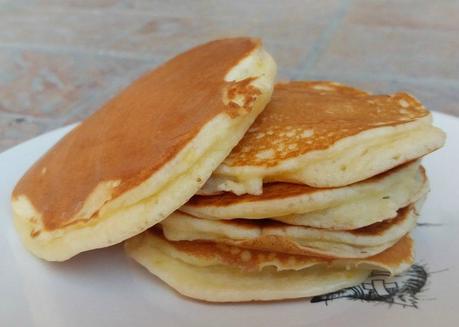 Pancake au yaourt aromatisé (mandarine et citron vert) Pancake au yaourt