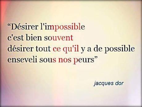 Désirer l’impossible Désirer l’impossible