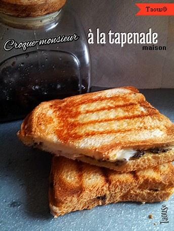 Croque-monsieur à la tapenade noire Croque-monsieur à la tapenade noire