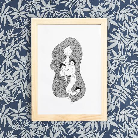 Les illustrations d’Aloÿse sur Etsy Boutique Etsy d'Aloÿse dessin original The Soft Mum