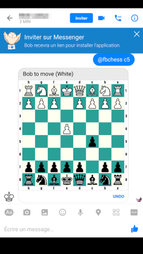 Vous pouvez jouer aux échecs sur Facebook Messenger